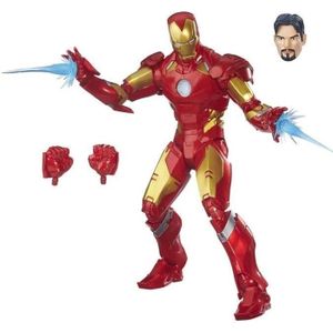 FIGURINE - PERSONNAGE Figurine Premium Marvel Legends 30cm - Iron Man - Avengers - Rouge - 30 points d'articulation