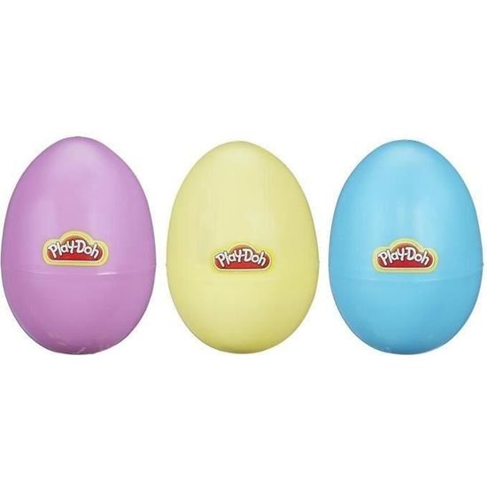 Play-Doh Sac D’œufs – 9 œufs Plastique Avec Pâte à Modeler 56 G Chacun – 9 Couleurs – Chasse Aux œufs, Activité Créative Sans Sucre