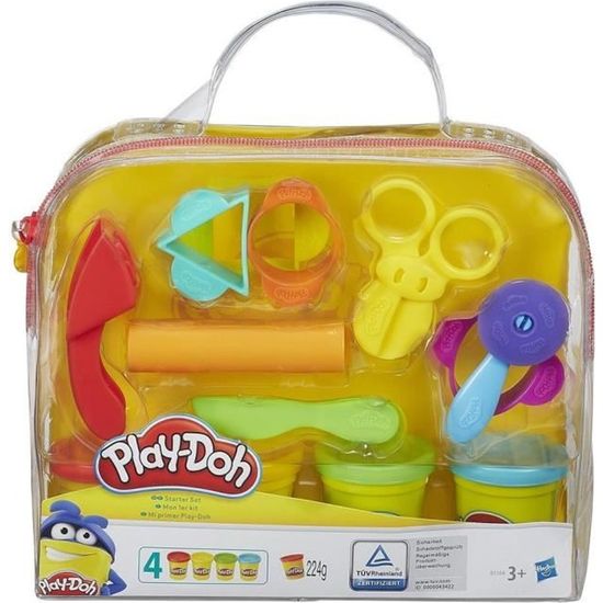 Play-Doh, Mon Premier Kit avec 4 Pots de Pâte a Modeler & Pte à