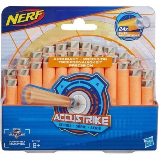 Nerf Mega Accustrike - Pack de 30 fléchettes - E2275EU40 - Jeu d'adresse - Rue du Commerce
