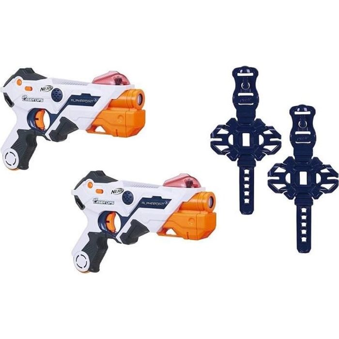 NERF LASER OPS - Alphapoint Pack de 2 Blaster - Cdiscount Jeux