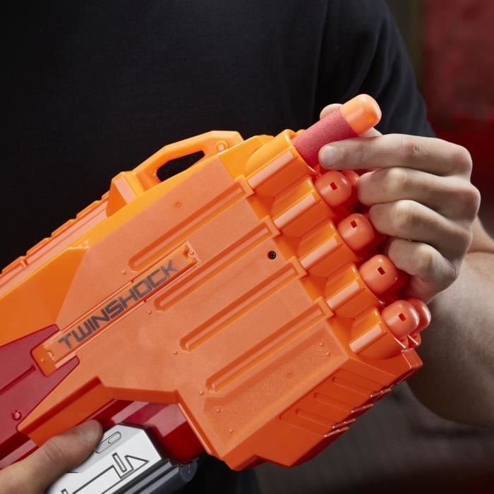 Pistolet Nerf Mega Cycloneshock Avec 6 Méga Fléchettes - Jeu De Tir Neuf