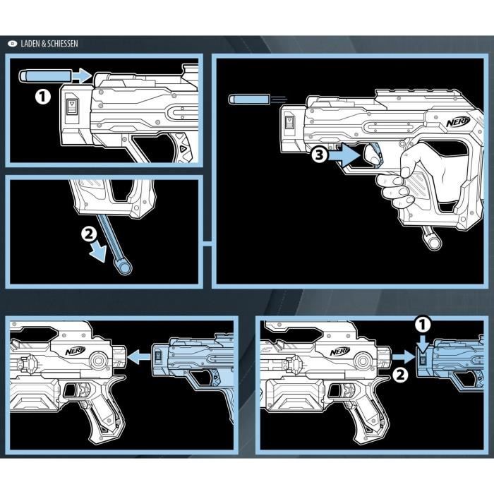 Nerf Elite Modulus - Kit Tout-terrain : Crosse Et Bouclier Pour Blaster