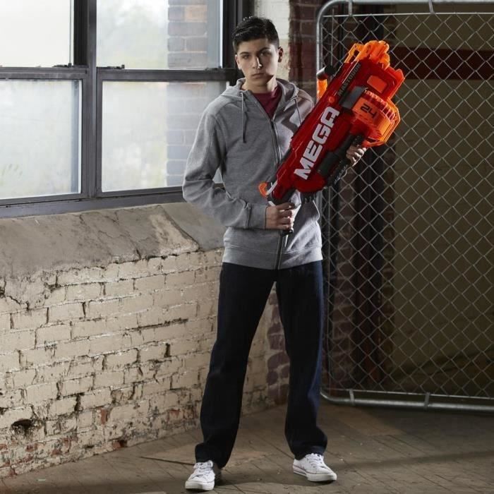 Pistolet Nerf Mega Mastodon NERF Mastodon Automatique 24 flechettes Cdiscount Jeux Jouets