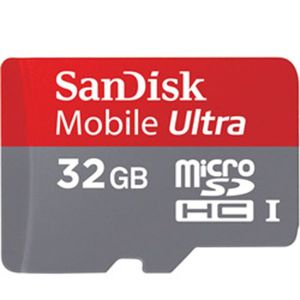 CARTE MÉMOIRE SanDisk microSD 32 Go Ultra + adaptateur SD