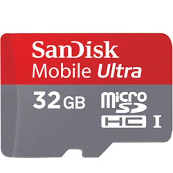SanDisk Mobile Ultra Carte mémoire flash adaptateur SD inclus e Class 10 microSDHC UHS I - vue 2