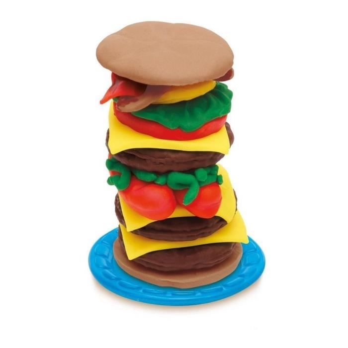 Play-Doh Kitchen, Burger Party avec 5 Pots de Pate a Modeler, Jouet créatif  a partir de 3 Ans (Lot de 2) : : Jeux et Jouets