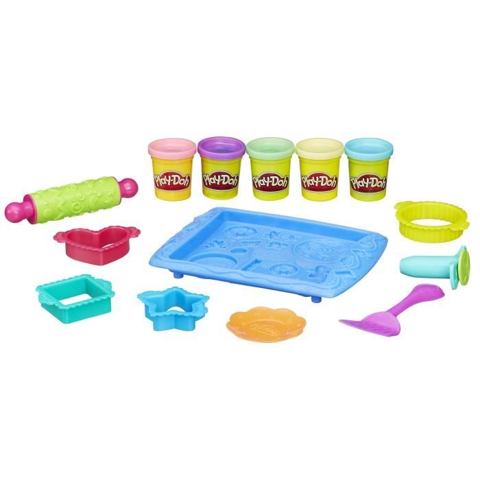 Play-Doh Biscuits en fête, coffret de pâte à modeler, 10 accessoires de Play-Doh Biscuits en fête, coffret de pâte à modeler, 10 accessoires de