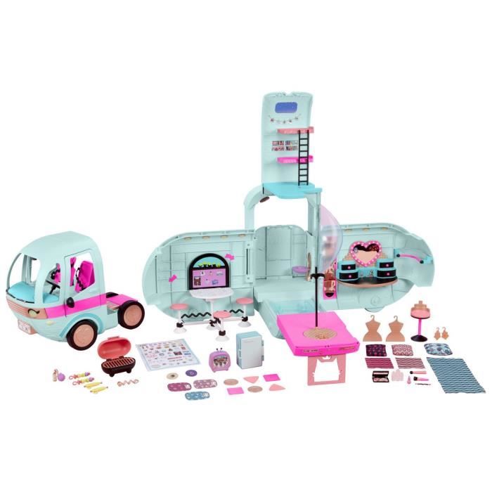 Camping-car L.O.L. Surprise OMG Glamper avec plus de 50 surprises - Bleu  Turquoise - Cdiscount Jeux - Jouets