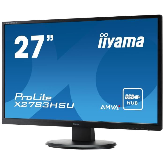 Vente Ecran PC iiYama ProLite X2783HSU-B1 pas cher Vente Ecran PC iiYama ProLite X2783HSU-B1 pas cher