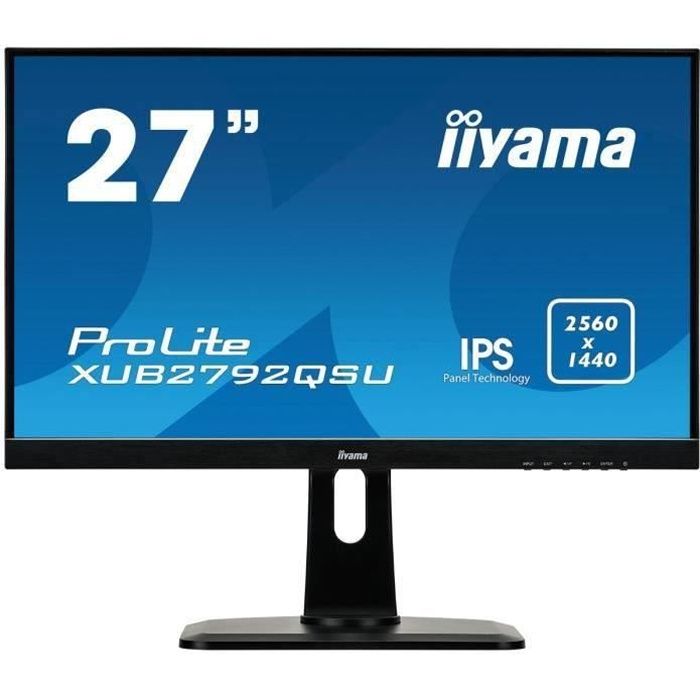 Vente Ecran PC Ecran PC - IIYAMA ProLite XUB2792QSU-B1 - 27" - Dalle AH-IPS - 5ms - DVI/HDMI/DisplayPort pas cher Vente Ecran PC Ecran PC - IIYAMA ProLite XUB2792QSU-B1 - 27" - Dalle AH-IPS - 5ms - DVI/HDMI/DisplayPort pas cher