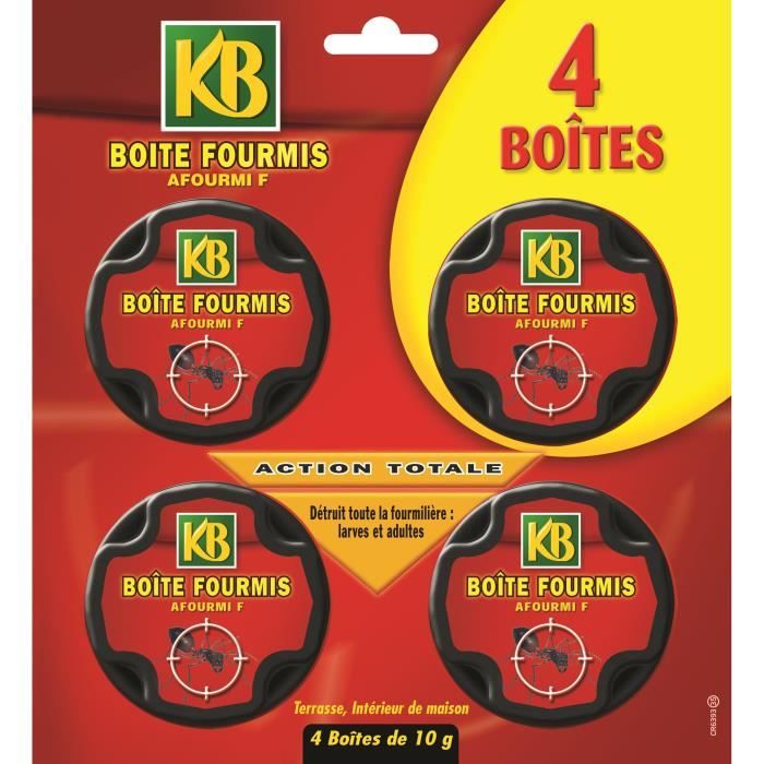 KB Boîtes Appâts Fourmis - 4 Boites