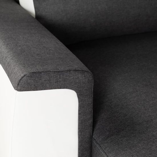 James Canape D Angle Panoramique Convertible 5 Places Simili Et