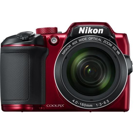 NIKON COOLPIX B500 - Appareil photo numérique Bridge - Bluetooth - Rouge