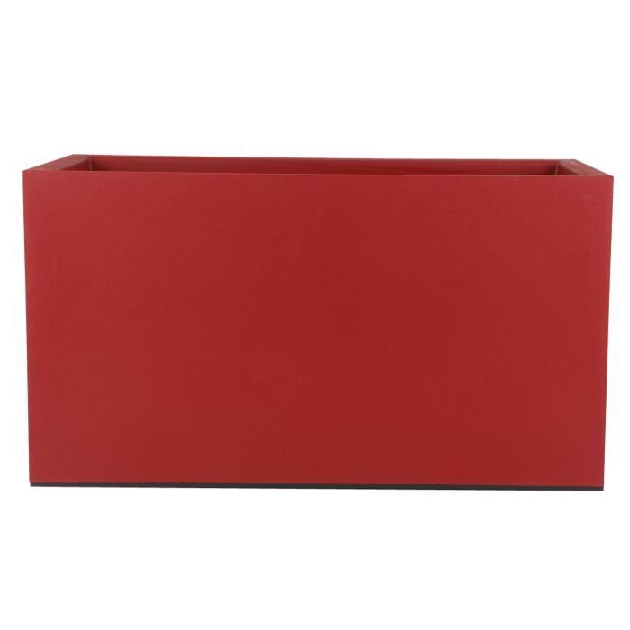 RIVIERA Jardinière Granit - 80x40 cm - Rouge