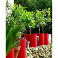 RIVIERA Bac Granit rond - 30 cm - Rouge-1