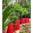 RIVIERA Bac Granit rond - 40 cm - Rouge-1