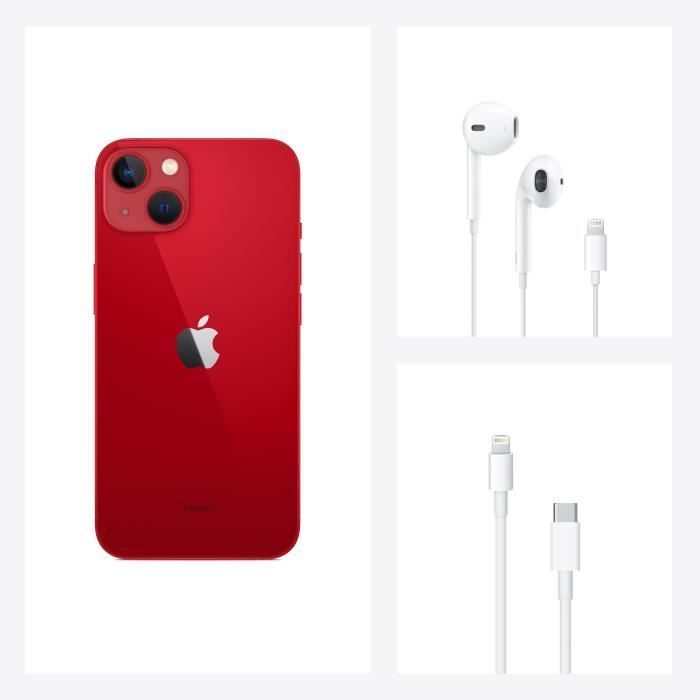 Apple iPhone 13 Mini 512 Gb Rouge (Red® Product) (Neuf, 1 An de Garantie)