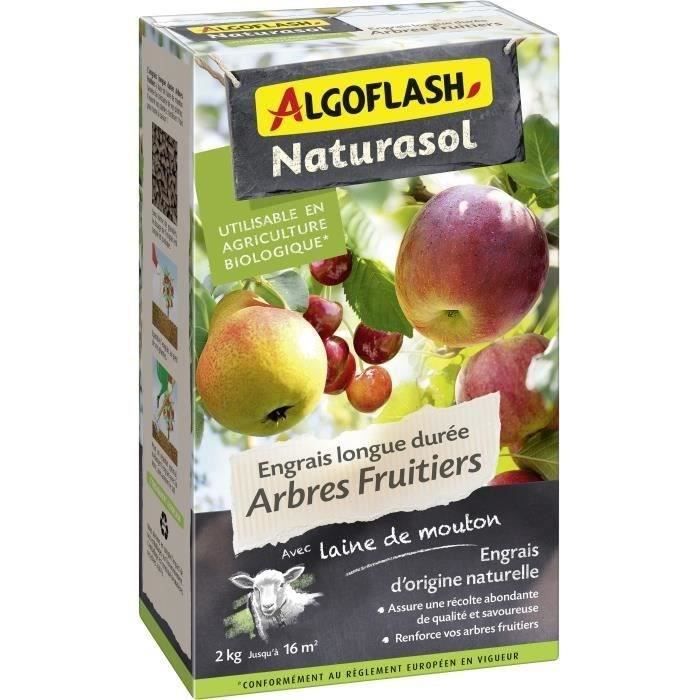 Engrais longue durée Arbres fruitiers - ALGOFLASH NATURASOL - 2kg