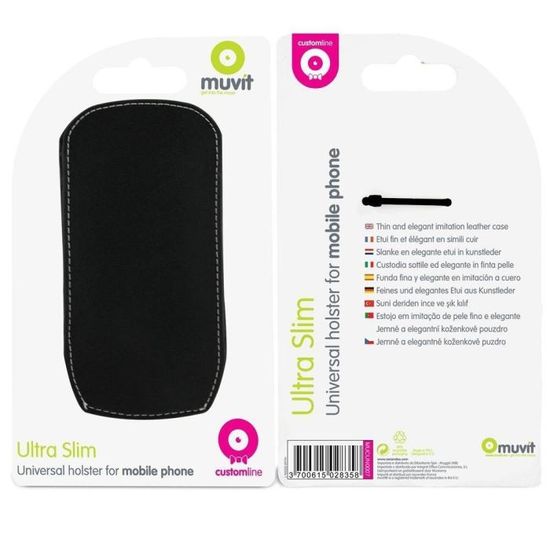 Etui Folio Universel Taille L 68 X 125 Mm - Gris - Téléphonie - Foto 5