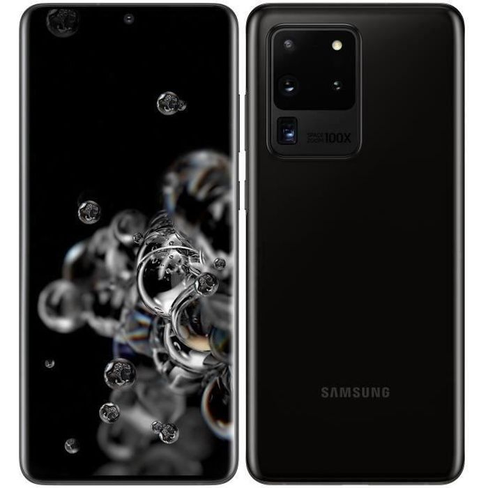 Vente Téléphone portable Samsung Galaxy S20 Ultra 5G 128 Go Noir pas cher Vente Téléphone portable Samsung Galaxy S20 Ultra 5G 128 Go Noir pas cher