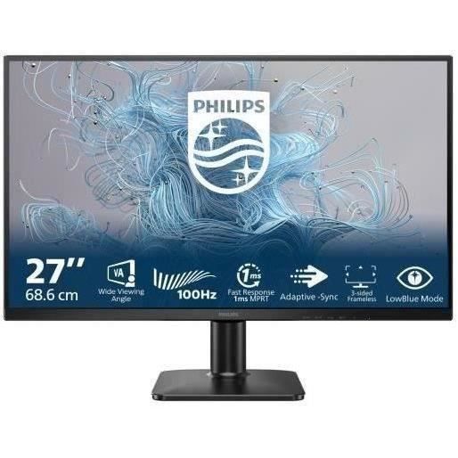 Ecran PC - Philips - 27 - Fhd - 100Hz - Dalle Va - 1Ms - 27E2N1100L