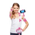 Microphone Licorne avec pied lumineux et haut-parleur - LEXIBOOK - Enfant - Pile - Rose-3