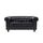 CANAPÉ - SOFA - DIVAN EDGAR Canapé Chesterfield droit fixe 2 places - PU CANAPÉ - SOFA - DIVAN EDGAR Canapé Chesterfield droit fixe 2 places - PU