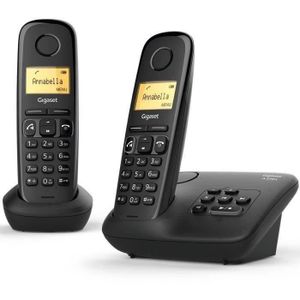 Téléphone fixe Gigaset A270 A Duo avec répondeur Noir