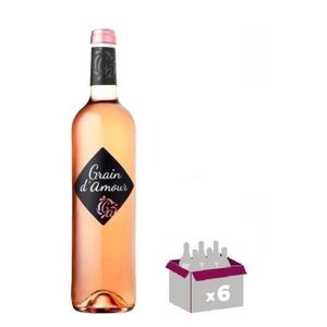 VIN ROSE Grain d'Amour - Vin rosé doux du Sud Ouest x6