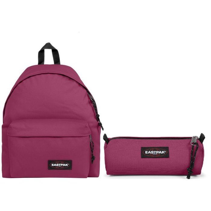 Eastpak Sac à Dos Padded Pakr + Trousse Benchmark Single - Wine Burgundy - vue 2