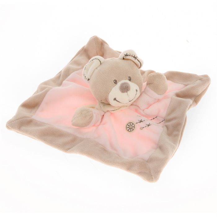 NICOTOY Doudou Ours Rose Cuddles