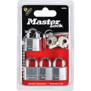 CADENAS MASTER LOCK Lot de 4 cadenas laiton - 20mm - haute