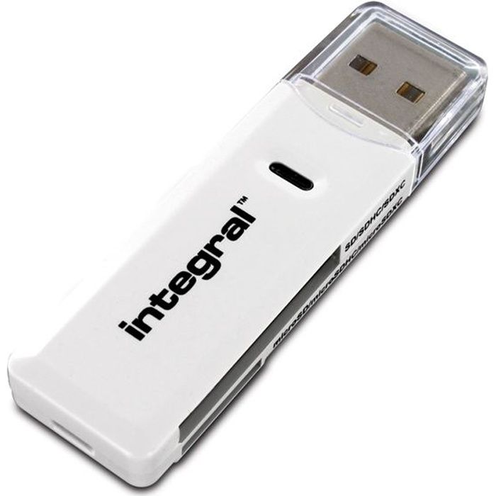 INTEGRAL Lecteur de Cartes Externe USB 3.1 V3 (Noir)