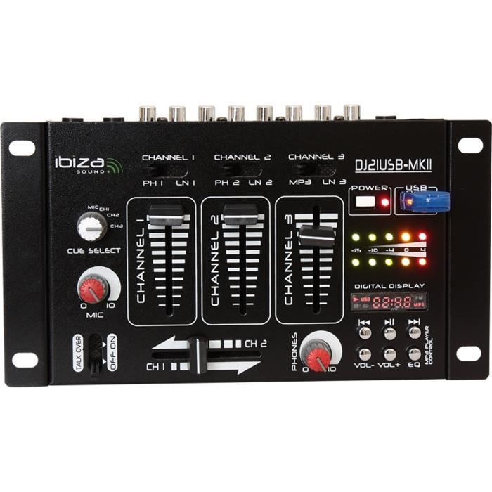 Ibiza Sound DJ-21USB - Tables De Mixage - Comparer Avec