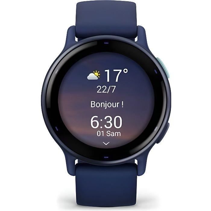 Montre GPS connectée - GARMIN - Vivoactive 5 - WiFi - 304 mm (12) - Bleu métalisé avec bracelet Bleu