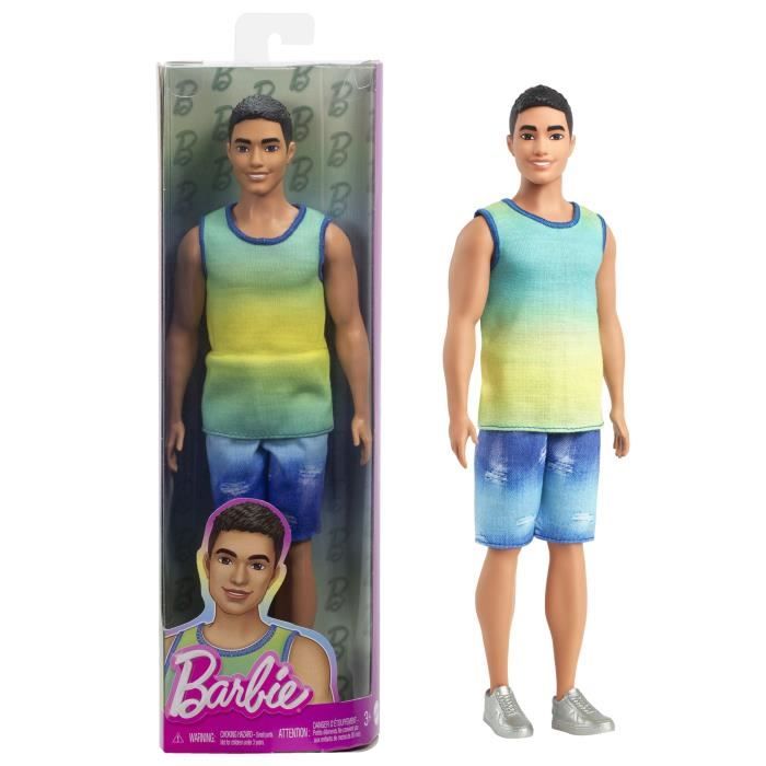 Poupée Ken Fashionistas Mattel HRH25 – Combishort Hawaïen et Sandales - vue 3