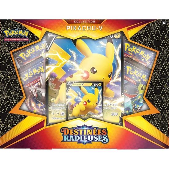 Coffret Pikachu V Destinee Radieuses Pokemon Eb04 5 Cdiscount Jeux Jouets