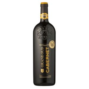 VIN ROUGE Grand Sud Cabernet IGP Pays d'Oc - Vin rouge du Languedoc Roussillon - 1L