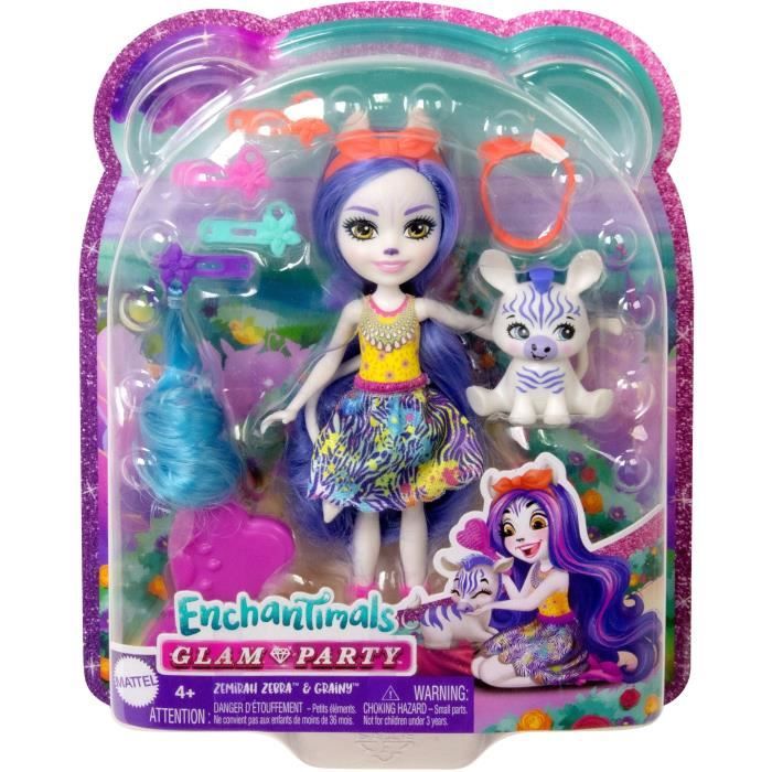 Enchantimals-Poupée Chevelure Gala Enchanté avec figurine animale
