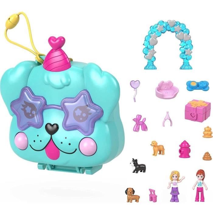 Polly Pocket Coffret Surprise Aventures à la Plage avec 2 mini-figu