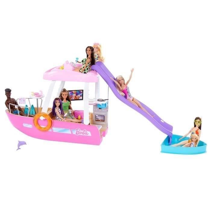 Bateau de rêve Barbie - BARBIE - Accessoires poupée - Rose - 3 ans et +