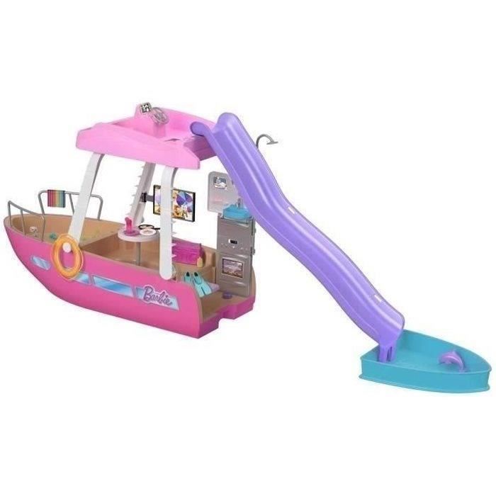 Barbie Dream Boat : Le Grand Bateau De Rêve Avec Piscine, Toboggan & 20+ Accessoires – Cadeau Idéal Dès 3 Ans (Mattel) Bateau Jouet Multicolore