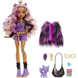 POUPÉE Monster High - Clawdeen Wolf avec animal de compagnie - Poupée - 4 ans et + - MONSTER HIGH - HHK52 - POUPEE MANNEQUIN MONSTER HIGH