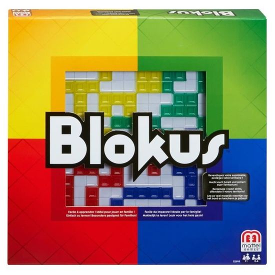 Mattel Games - Blokus - Jeu de société et de stratégie - 2 à 4 joueurs - 7 ans et +