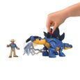 FISHER - PRICE IMAGINEXT -  Jurassic World - Stegosaurus Et Personnage - Figurine d'action 1er age - 3 ans et +-3