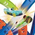 Hot Wheels - Cyclone Crash - Playset Circuit Mini Véhicules - Booster motorisé - 5 ans et +-4