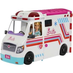 POUPÉE Barbie - Coffret Véhicule Médical avec ambulance et clinique - Poupée Mannequin - Barbie - HKT79 - POUPEE MANNEQUIN BARBIE