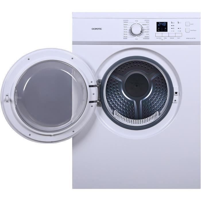 Sèche-linge à évacuation OCEANIC OCEASLEV7W - 7 kg - Classe C - Blanc -  Cdiscount Electroménager