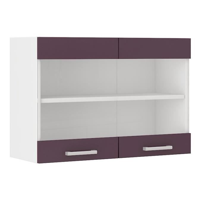 ultra meuble haut vitre de cuisine l 80 cm auber